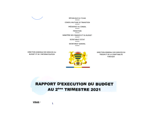Rapport d’exécution budgétaire T2-2021